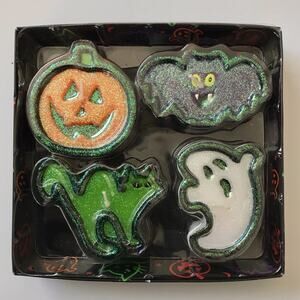 Russ Halloween NWT Floating Candles Ghost Pumpkin Cat & Bat by Spooky